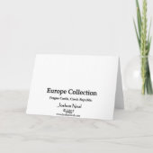 Carte Château de Prague (Dos)