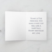 Carte Château de Princesse Rose Anniversaire (Intérieur)