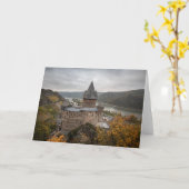 Carte Château de Stahleck Bacharach Allemagne (Fleur jaune)