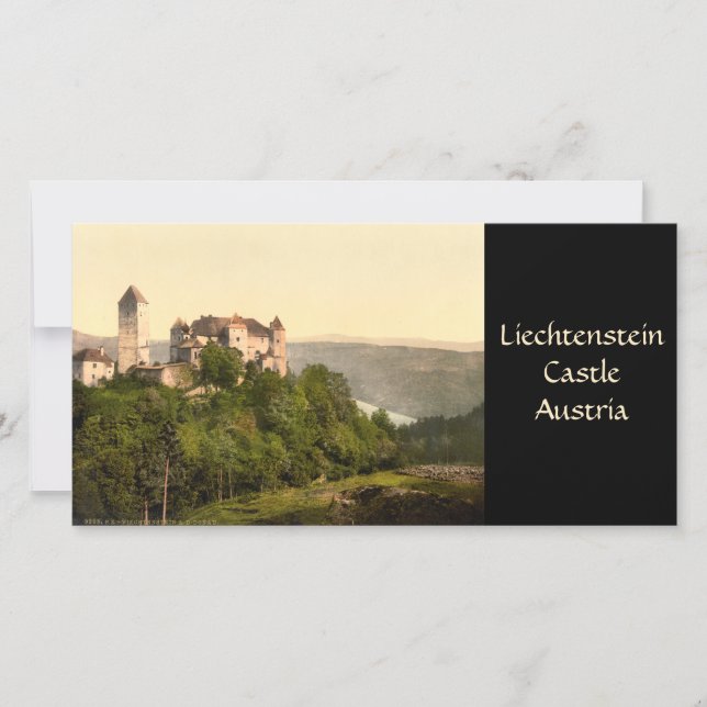 Carte Château de Vaduz, Liechtenstein (Devant)