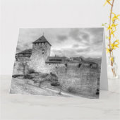 Carte Château de Vaduz Liechtenstein (Fleur jaune)