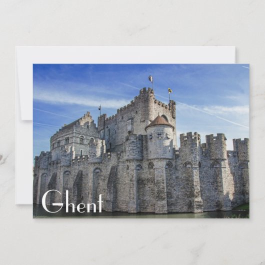 Carte Château des Comtes de Gand. (Devant)