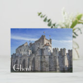 Carte Château des Comtes de Gand. (Debout devant)