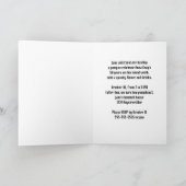 Carte Château et arbres Éffrayants Halloween fête d'anni (Intérieur)