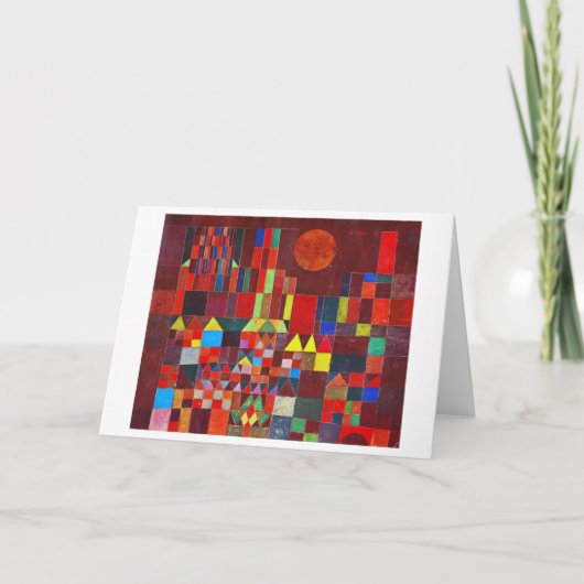 Carte Château et Soleil, Paul Klee (Devant)