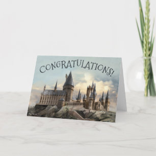 Carte Château Poudlard Harry Potter Félicitations