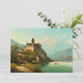 Carte Château sur Mountain Lake | Johann Wilhelm Jankows (Debout devant)