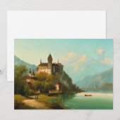 Carte Château sur Mountain Lake | Johann Wilhelm Jankows (Devant / Derrière)