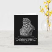Carte Châtiment De Dieu - Citation De Genghis Khan (Fleur jaune)