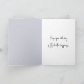 Carte Chaton blanc d'anniversaire dans un panier (Intérieur)