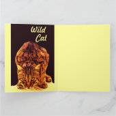 CARTE CHATON DE CHAT SAUVAGE (Intérieur)