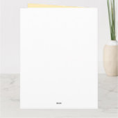 Carte Chaton mignon de gingembre utilisant un chapeau (Dos)