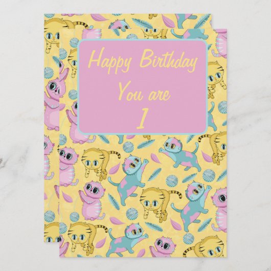 Carte Chatons (Devant / Derrière)