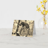 Carte Chatons de délivrance jouant sur une salutation de (Fleur jaune)