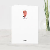 Carte Chatons Doodle pour Septième (7e) Anniversaire Mes (Dos)