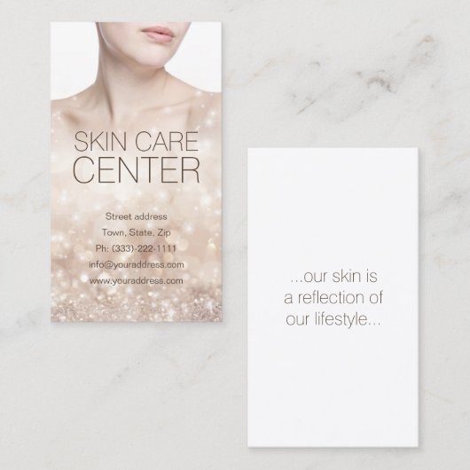Carte chatoyante dermatologue du centre de soins d (Devant / Derrière)