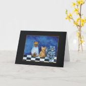 Carte Chats (Fleur jaune)