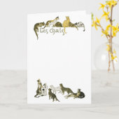 Carte Chats, Alexandre Steinlen (Fleur jaune)