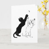 Carte Chats, Alexandre Steinlen (Fleur jaune)