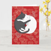 Carte Chats amoureux : Paulie & Angie.... (Fleur jaune)