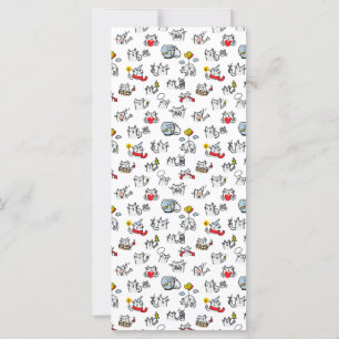 Carte Chats amusants, lait et magie.