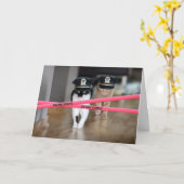 Carte Chats Badass (Fleur jaune)