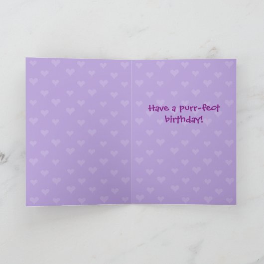 Carte Chats colorés Anniversaire (Intérieur)