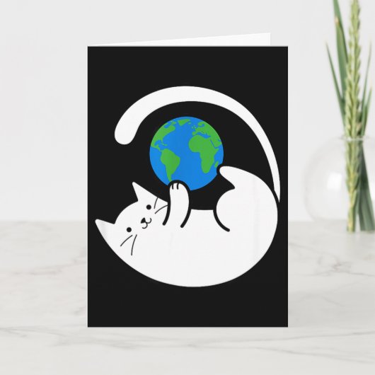 Carte Chats Contrôlent Le Monde Impression (Devant)