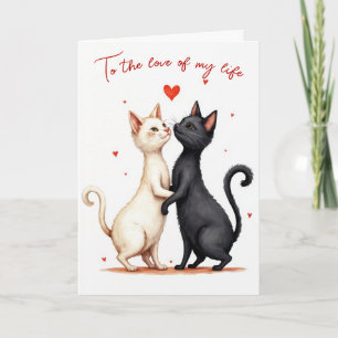 Carte Chats d'anniversaire dansant lentement