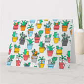 Carte Chats dans les pots à fleurs (Dos)