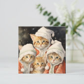 Carte Chats de Fête (Debout devant)