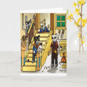 Carte Chats de joaillerie en bois (Fleur jaune)