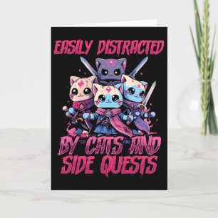 Carte Chats de joueur de Rpg Quête secondaire Distrait N