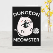 Carte Chats de joueur de Rpg Quête secondaire Drôle Nerd (Fleur jaune)