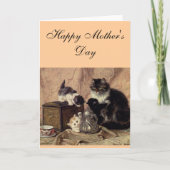 Carte Chats de la fête des mères (Devant)