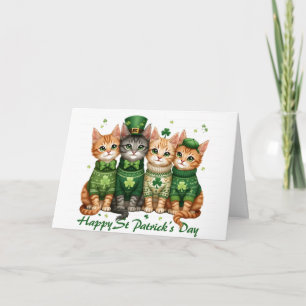 Carte Chats de la Saint-Patrick