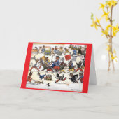 Carte Chats de Louis Wain 1 (Fleur jaune)