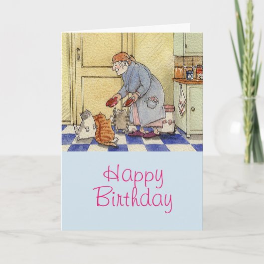 Carte Chats de mamie Anniversaire (Devant)