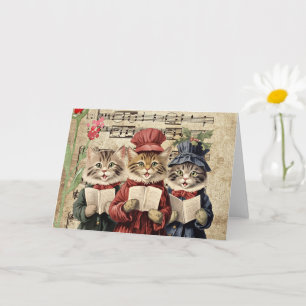 Carte Chats de Noël