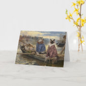 Carte Chats de rivière (Fleur jaune)
