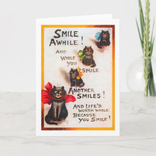 Carte Chats de sourire, Louis Wain