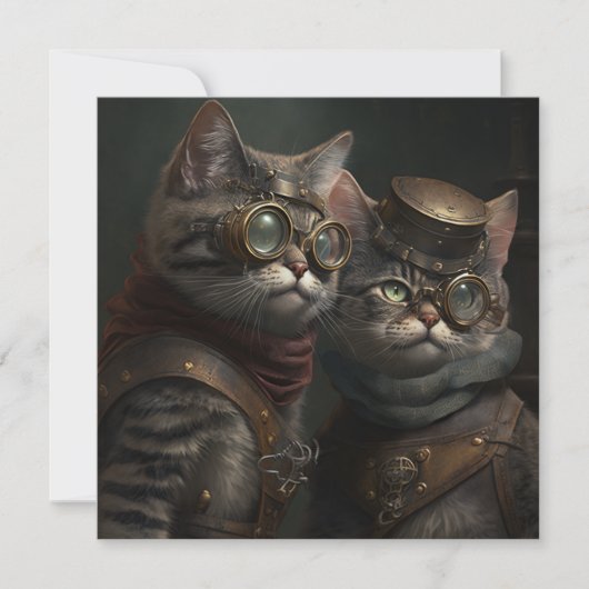 Carte Chats de Steampunk (Devant)