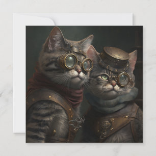 Carte Chats de Steampunk
