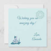Carte Chats de yoga (Dos)