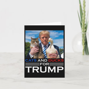 Carte Chats Et Canards Pour Trump 2024 Chatons Et Canard