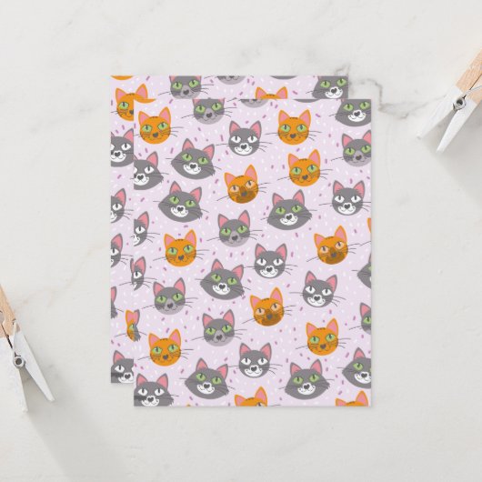 Carte Chats et chatons (Devant/Arrière en situation)