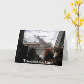 Carte Chats et écureuils (Fleur jaune)