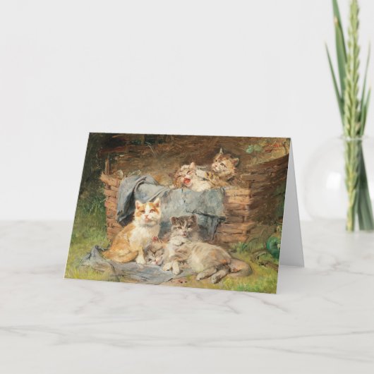 Carte Chats joueurs | Julius Adam le Jeune (Devant)