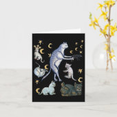 Carte Chats médiévaux moches (Fleur jaune)