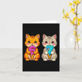 Carte Chats Mignons Kawaii Neko 67 Drip Meme Drôle Six S (Fleur jaune)